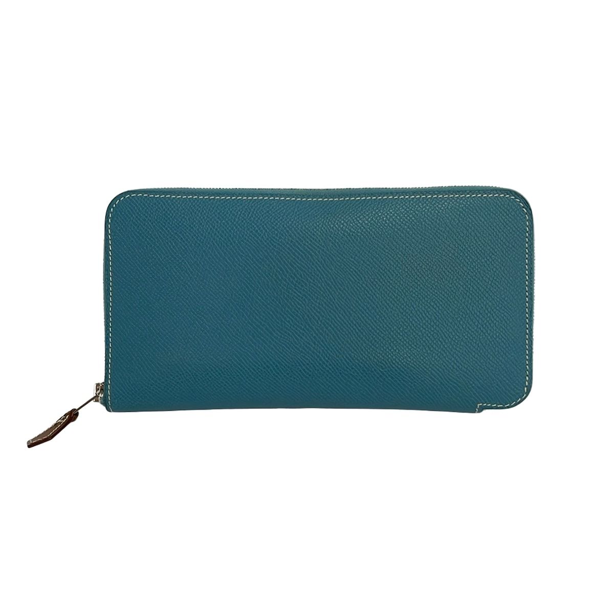 HERMES(エルメス) 長財布 アザップロングシルクイン ブルージーン ラウンドファスナー