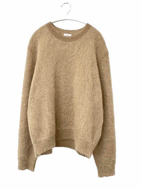 サンローラン パリ SAINT LAURENT PARIS 25AW ルーズフィット ブラッシュド モヘヤ ニット セーター 820148 Y76ZL XL キャメル ブランド古着ベクトル 中古260530