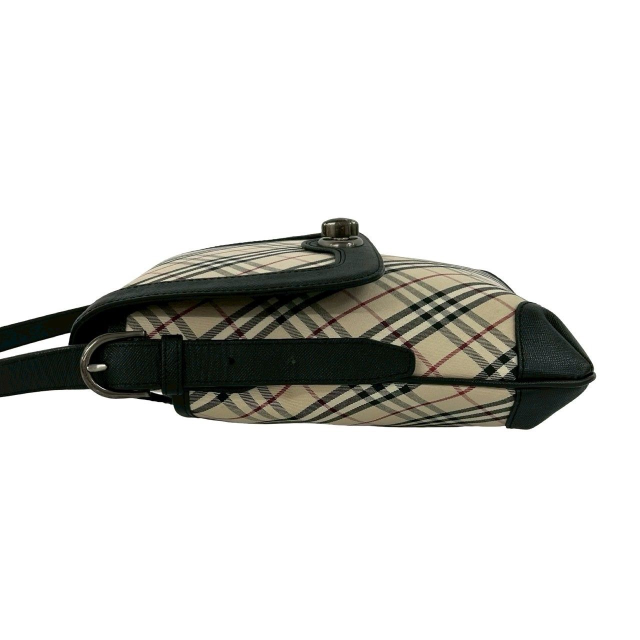 極 美品 BURBERRY バーバリー ノバチェック 柄 ターンロック 