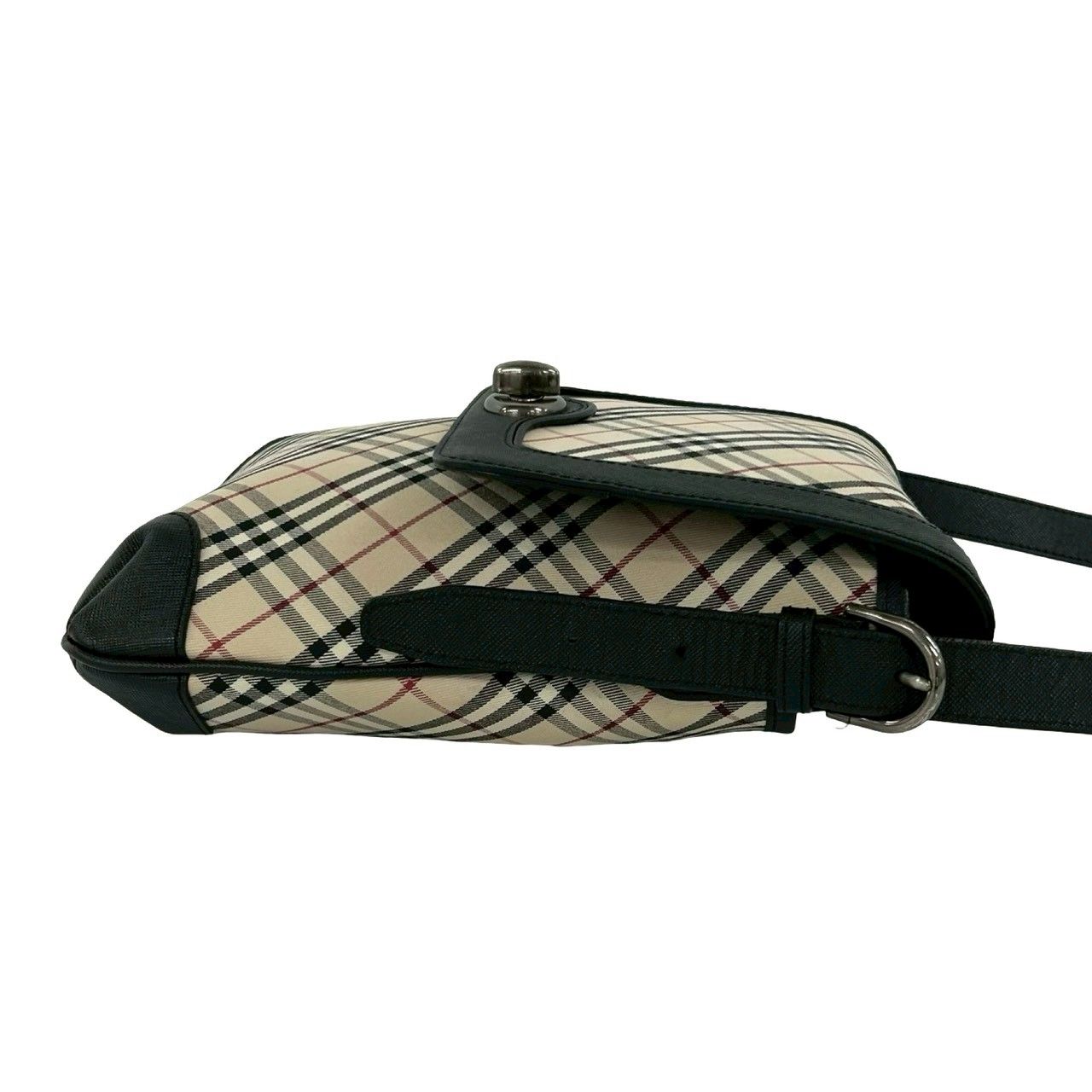 極 美品 BURBERRY バーバリー ノバチェック 柄 ターンロック