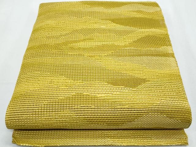 平和屋着物＊夏物　八寸名古屋帯　霞文　正絹　逸品　CABG9951fb