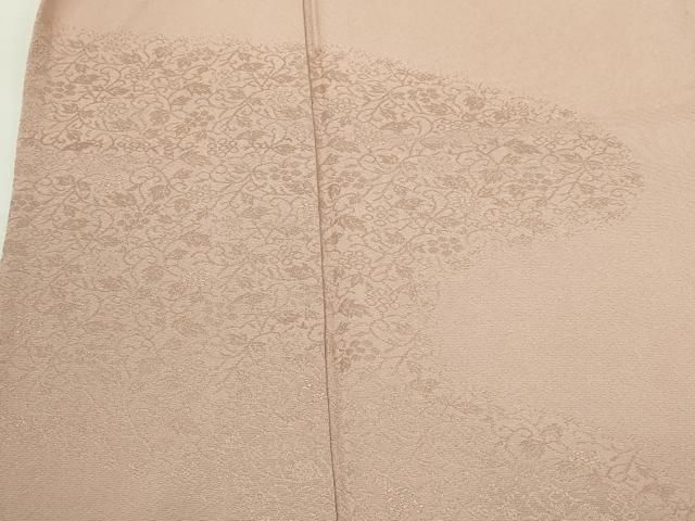 平和屋着物▽豪華色留袖　単衣　花唐草地紋　正絹　逸品　DABF8792sf