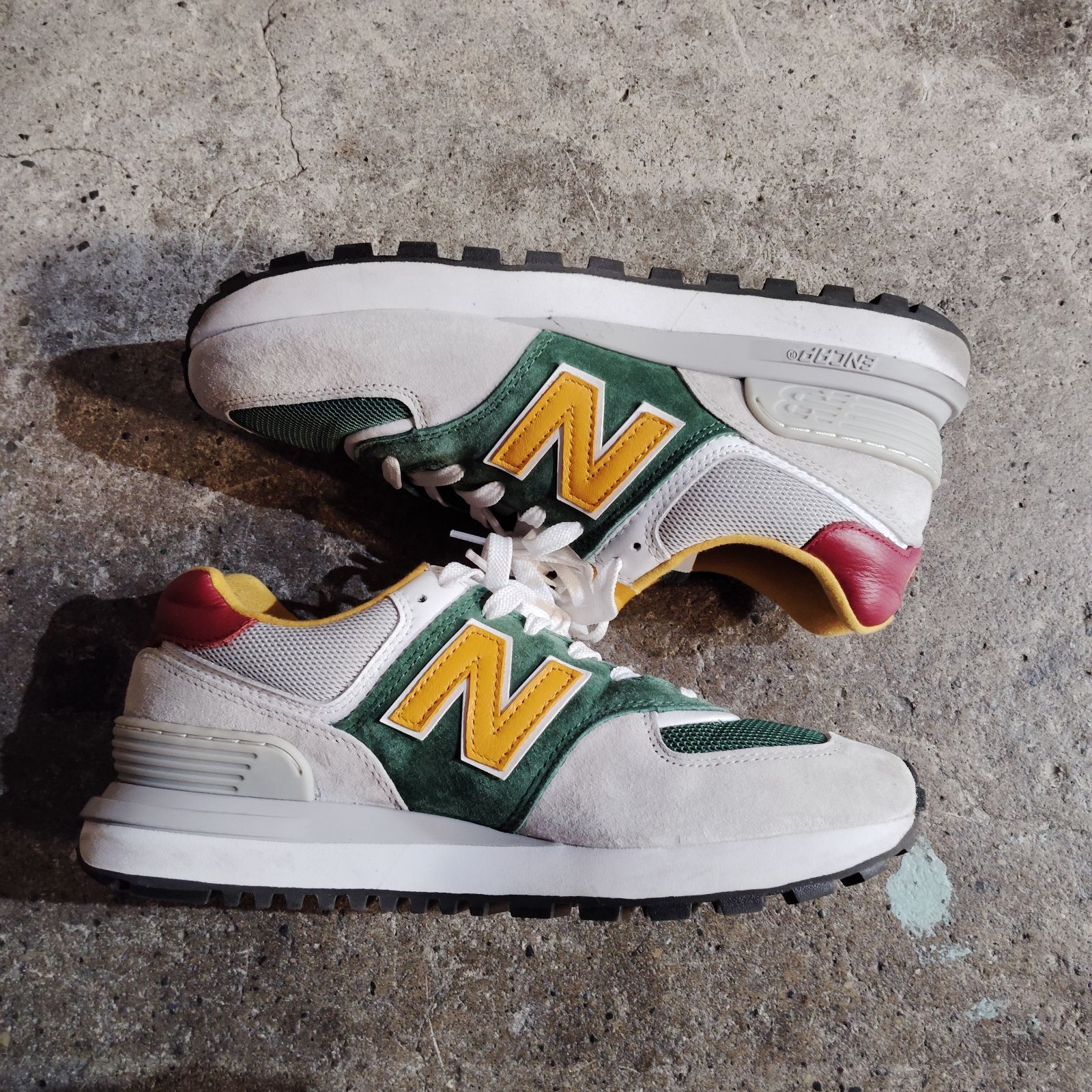 eYe JYUNYA WATANABE MAN × New Balance 574 Legacy Gray/Green 