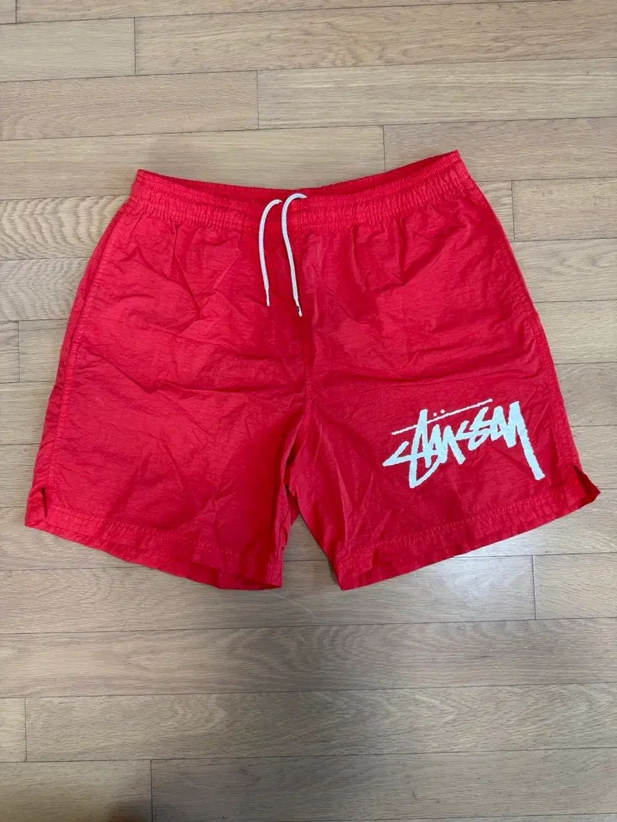 M NIKE×STUSSY ナトゥーシー ウォーター ショーツ ハーフパンツ ハバネロ レッド