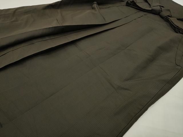 平和屋着物●男性　馬乗り袴　縞　正絹　逸品　CABG4457gh