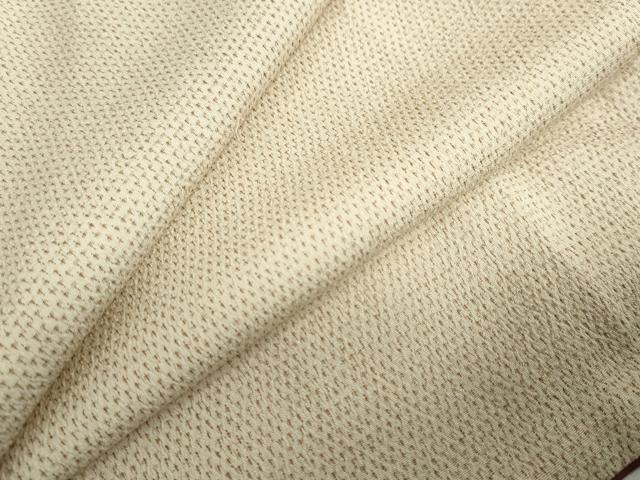 平和屋着物●本塩沢　蚊絣　正絹　逸品　DABF1537ud