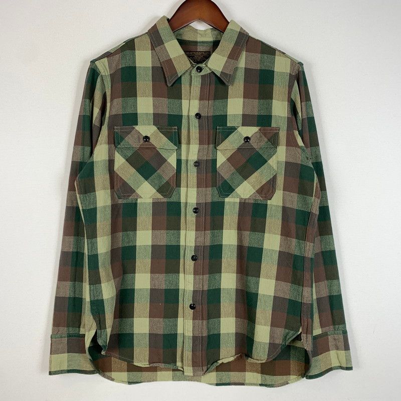【中古品】 DELUXE WARE デラックスウエア BLOCK CHECK SHIRT ブロック チェックシャツ トップス 長袖 【145-260530-ko-08-tei】