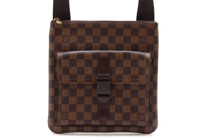 LOUIS VUITTON ルイ・ヴィトン バッグ ポシェット・メルヴィール ダミエ ﾊﾞｯｸﾞ N51127 ショルダーバッグ ダミエキャンバス ダミエ ブラウン ユニセックス【中古】460 T