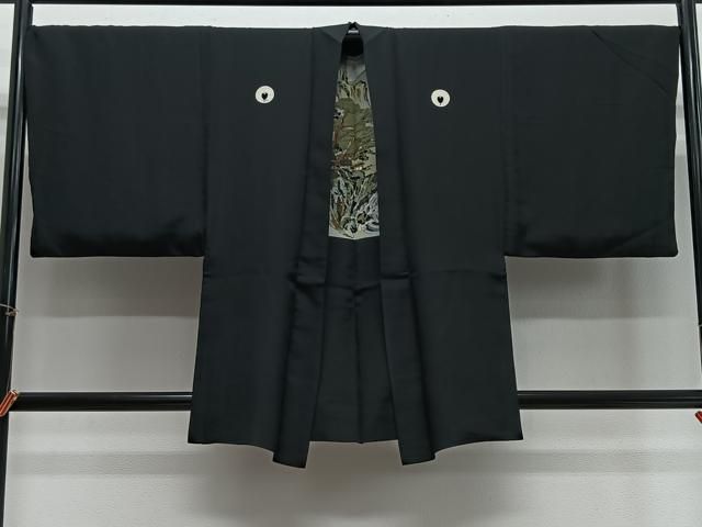 平和屋着物＃男性　羽織　黒紋付　正絹　逸品　CABH3253ua 平和屋着物＃男性 羽織 黒紋付 正絹 逸品 CABH3253ua - メルカリ
