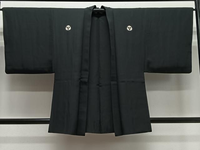 平和屋着物＃男性　羽織　黒紋付　正絹　逸品　CABH3259ua 平和屋着物＃男性 羽織 黒紋付 正絹 逸品 CABH3259ua | TRYKIKAKU.CO.JP