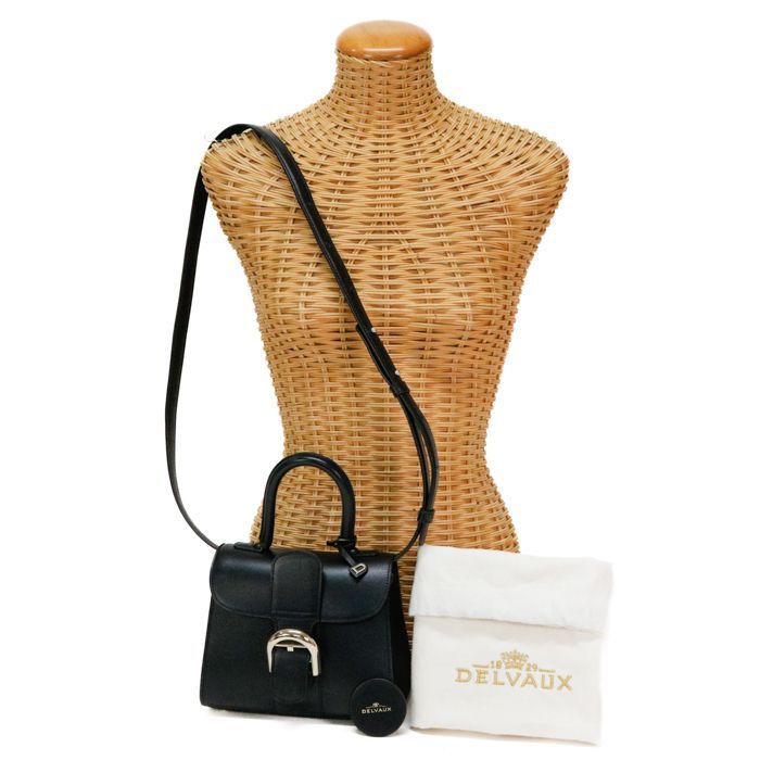デルヴォー DELVAUX ブリヨン ミニ ボックスカーフ (レザー) GD金具