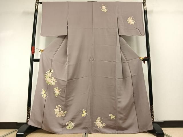平和屋着物●訪問着　友禅　草花文　正絹　逸品　AABI1894fy 33,800円