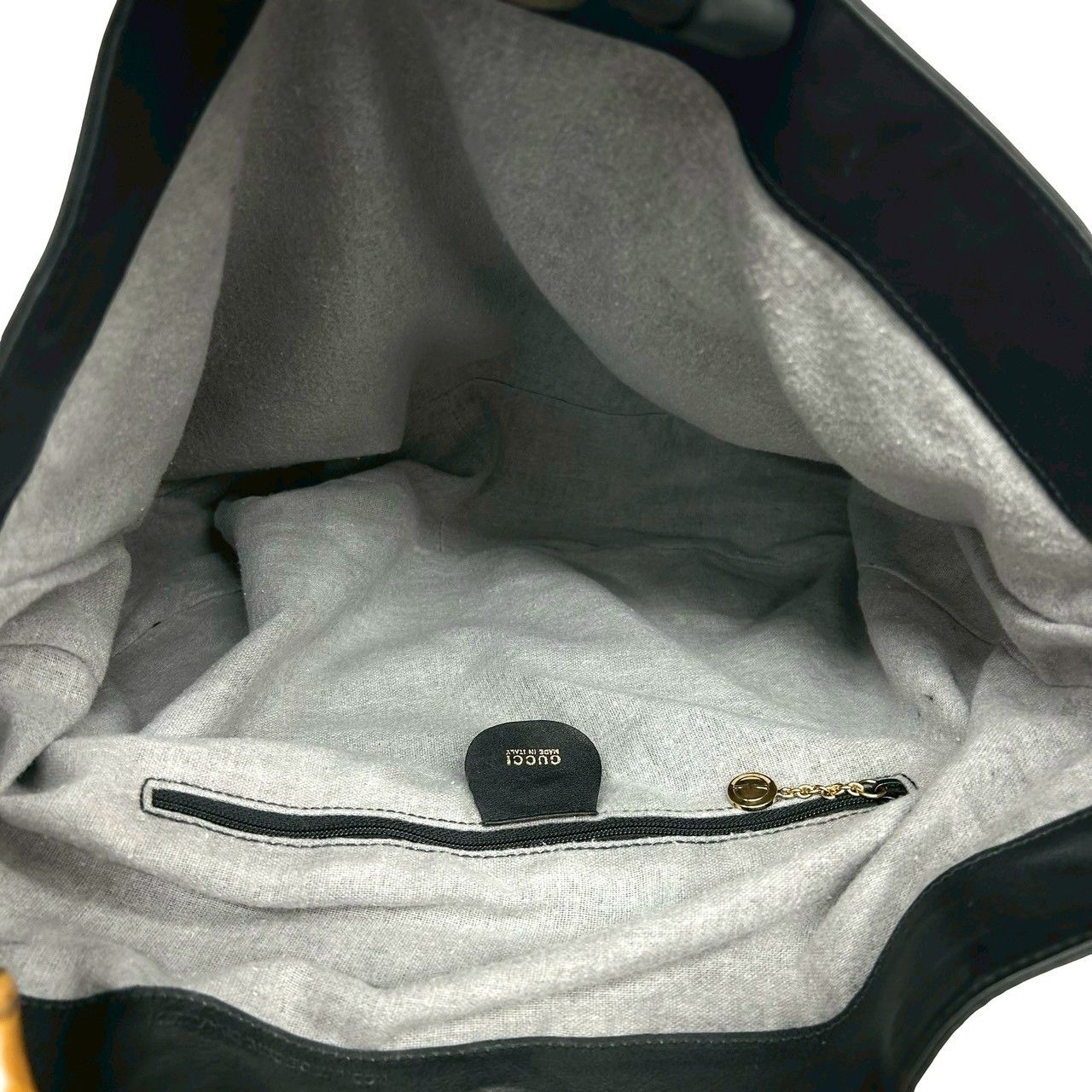 極 美品 GUCCI グッチ オールドグッチ ヴィンテージ バンブー レザー 