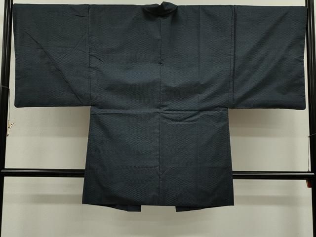 平和屋着物○男性 本場大島紬 アンサンブル・長襦袢セット 吉祥文 正絹