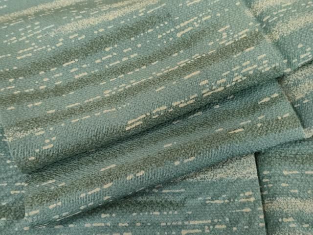 平和屋着物▽上質な小紋　単衣　霞文　正絹　逸品　AABI7163cs