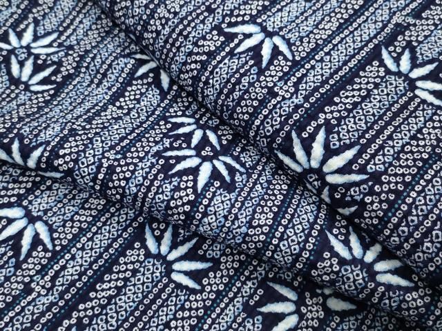 平和屋着物∴夏物　浴衣　笹竹文　綿　逸品　CABG4076gh