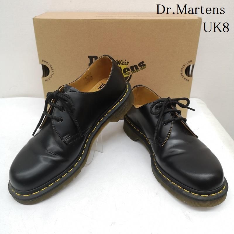 ドクターマーチン 10085 3EYE SHOES 3ホール レザー シューズ メンズ UK：8 ISItems【USED】【古着】【中古】50160372
