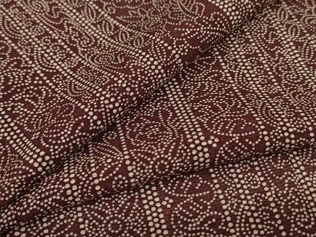 平和屋着物＊夏物　小紋　絽　間道　正絹　逸品　AABI6605jd