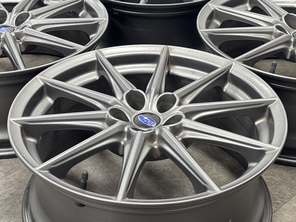 美品】スバル BRZ 純正 18in 7.5J +48 PCD100 4本 ノーマル戻し