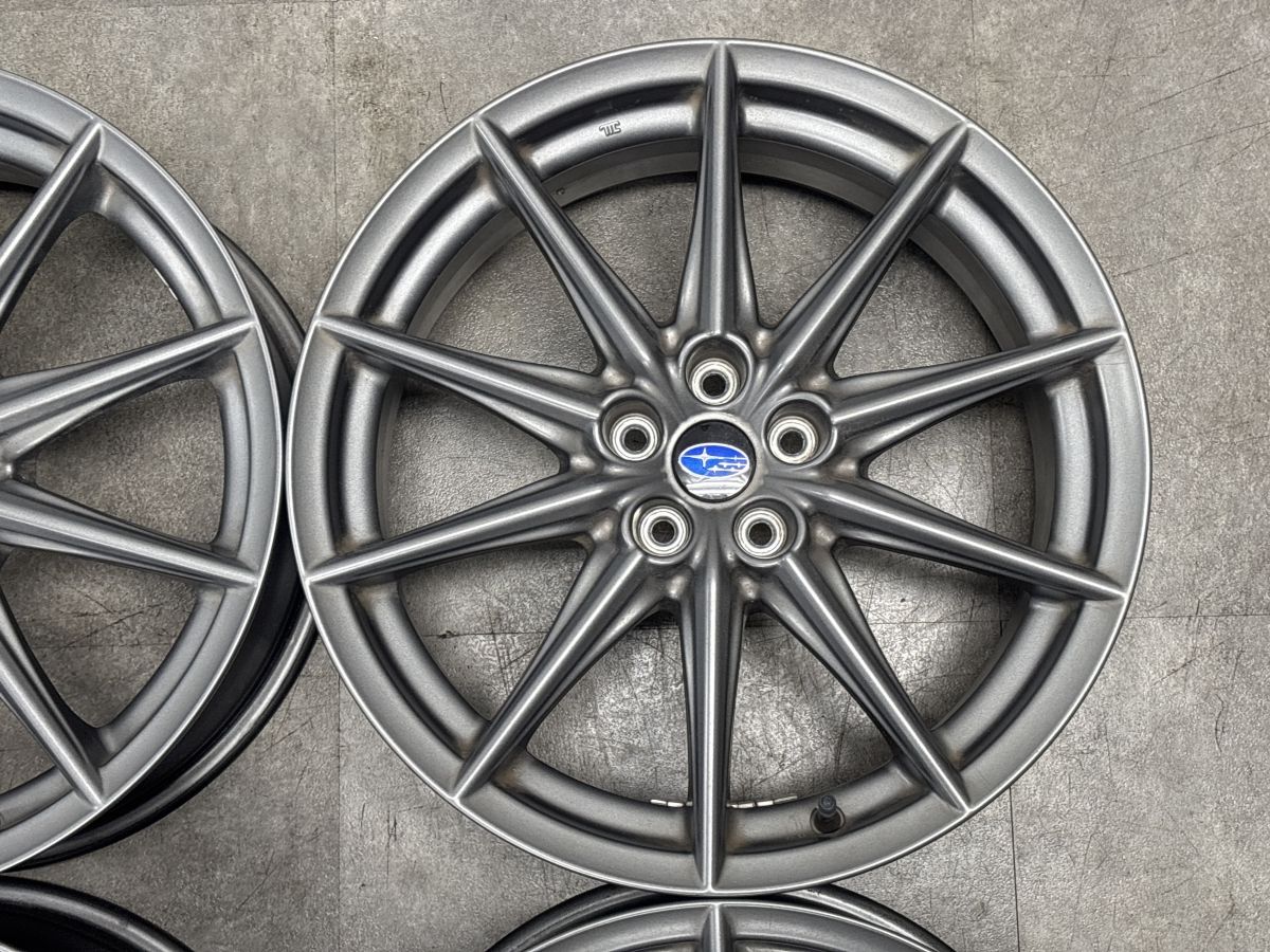 美品】スバル BRZ 純正 18in 7.5J +48 PCD100 4本 ノーマル戻し