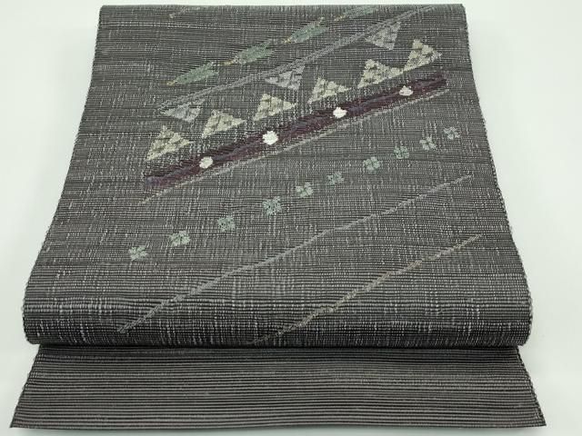 平和屋着物＊夏物　八寸名古屋帯　矢羽鱗文様　正絹　逸品　CABF4689rv 23,998円
