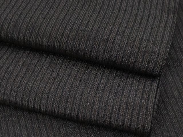 平和屋着物○男性 黒紋付 正絹 逸品 DABF1599ud