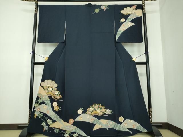 平和屋着物●訪問着　吉祥花文　金彩　正絹　逸品　未使用　DABE5700ps