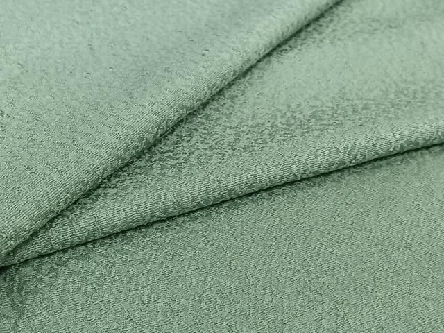 平和屋着物▽上質な色無地 単衣 錆青磁色 正絹 逸品 AABI5020jh