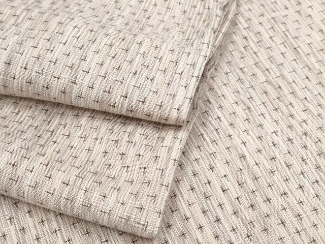 平和屋着物▽上質な紬　単衣　蚊絣　正絹　逸品　CABG2591th