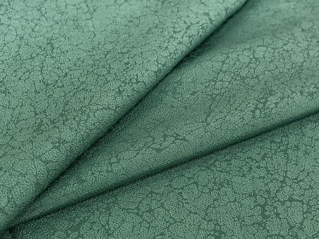 平和屋着物▽上質な色無地　単衣　氷割れ地紋　白群色　正絹　逸品　AABI5024jh
