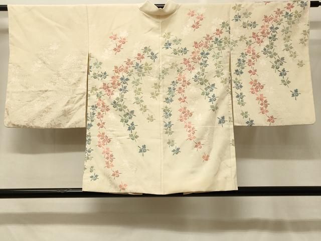 平和屋着物＃羽織　寿光織　カトレア　金糸　正絹　逸品　CABF8994in