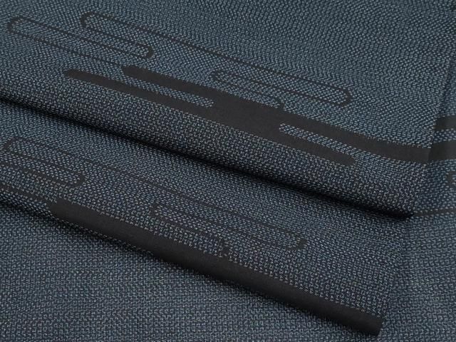 平和屋着物＊夏物　本場大島紬　夏大島　エ霞文　正絹　逸品　CABG3221tx