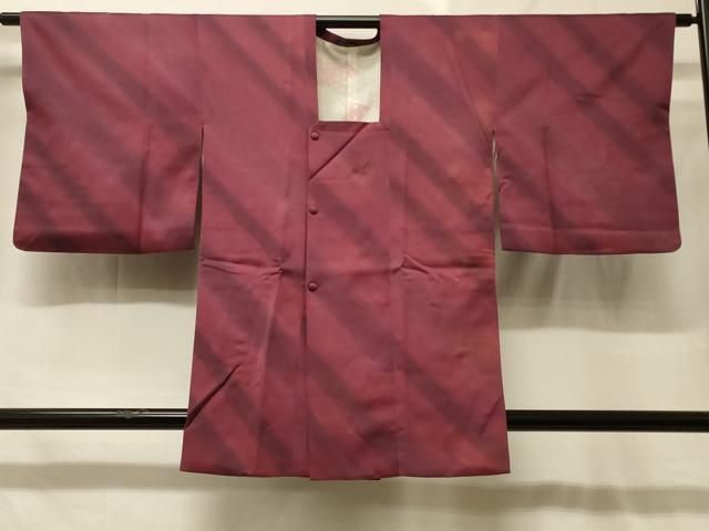 平和屋着物＃道行コート　斜線文　暈し染め　高島屋扱い　正絹　逸品　CABF8999in