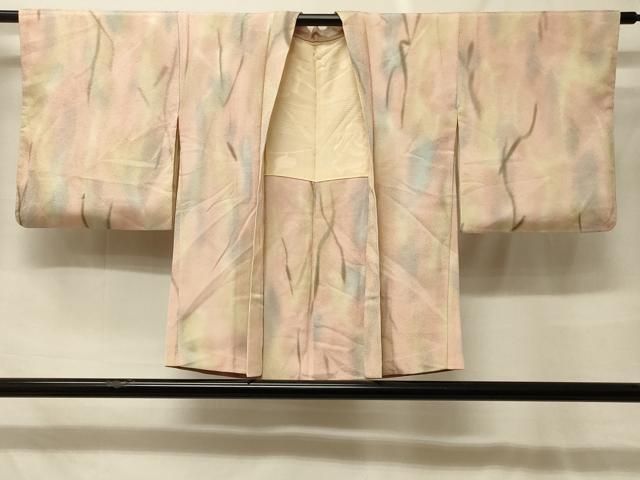 平和屋着物＃羽織　霞文　暈し染め　銀通し地　正絹　逸品　CABF9002in