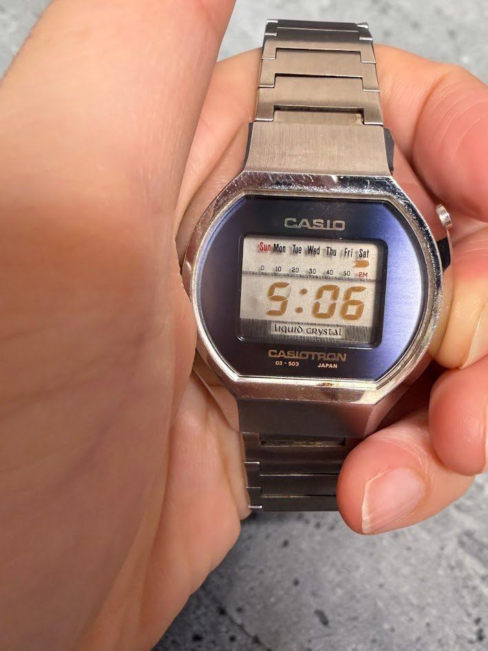 CASIO CASIOTRON デジタル時計　03-503 ヴィンテージ ☆ CASIO CASIOTRON 03-503 カシオトロン デジタル腕時計 ヴィンテージ