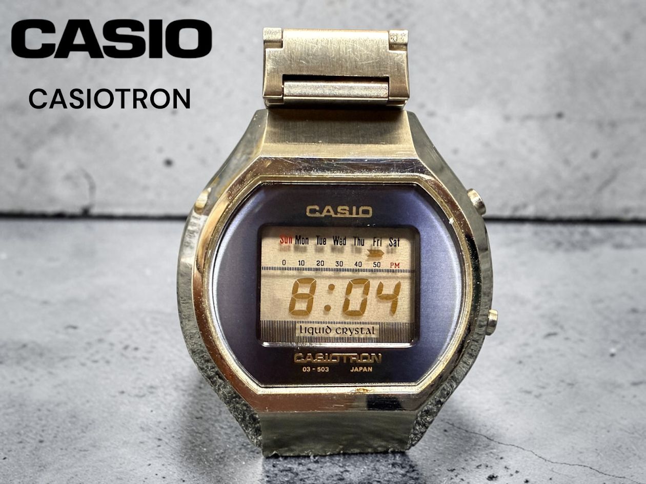 ★ CASIO CASIOTRON 03-503 カシオトロン デジタル腕時計 ヴィンテージ クォーツ 日本製