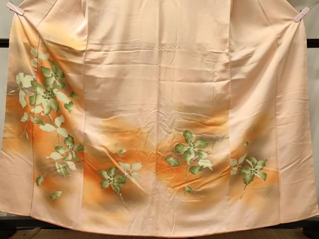 平和屋着物○訪問着 枝葉文 暈し染め 正絹 逸品 未使用 CABC9715vp