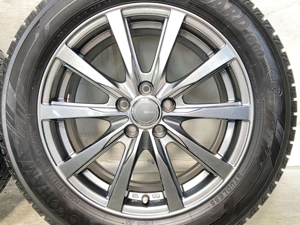205/55R16 ヨコハマ アイスガード iG60 GRASS 16x6.5 48 100-5穴 中古