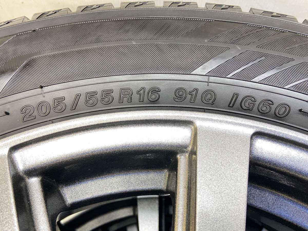 205/55R16 ヨコハマ アイスガード iG60 GRASS 16x6.5 48 100-5穴 中古
