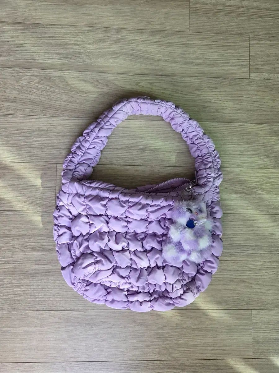 COS キルト ミニバック PURPLE パープル クラウドバッグ