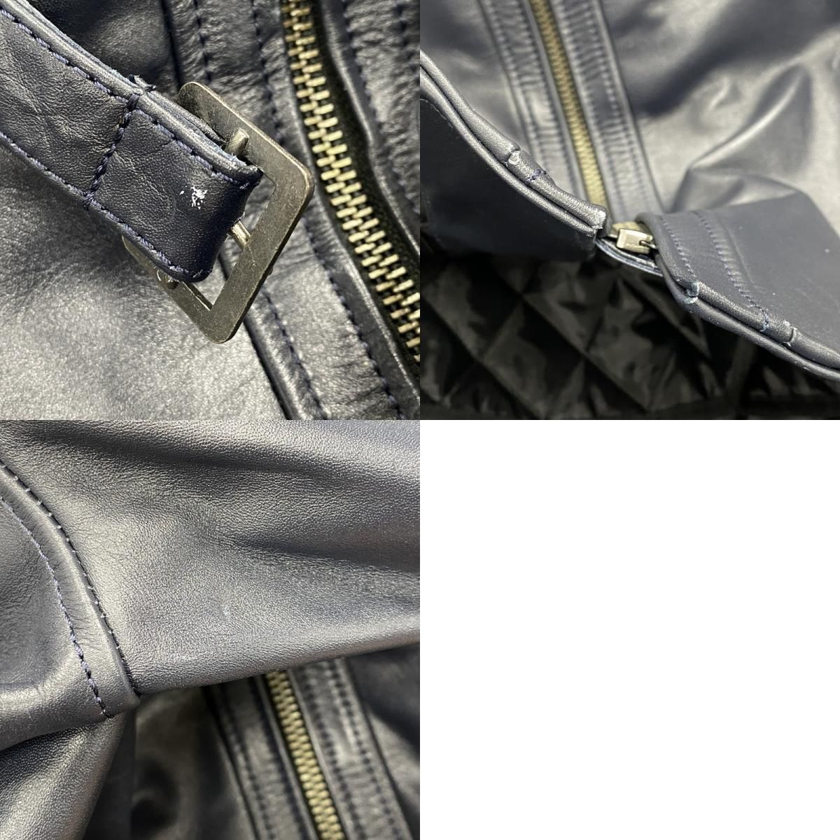 中古品】 LIUGOO LEATHERS リューグーレザーズ QUILTING LINER LEATHER 