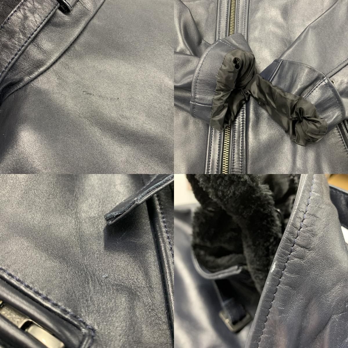 中古品】 LIUGOO LEATHERS リューグーレザーズ QUILTING LINER LEATHER 