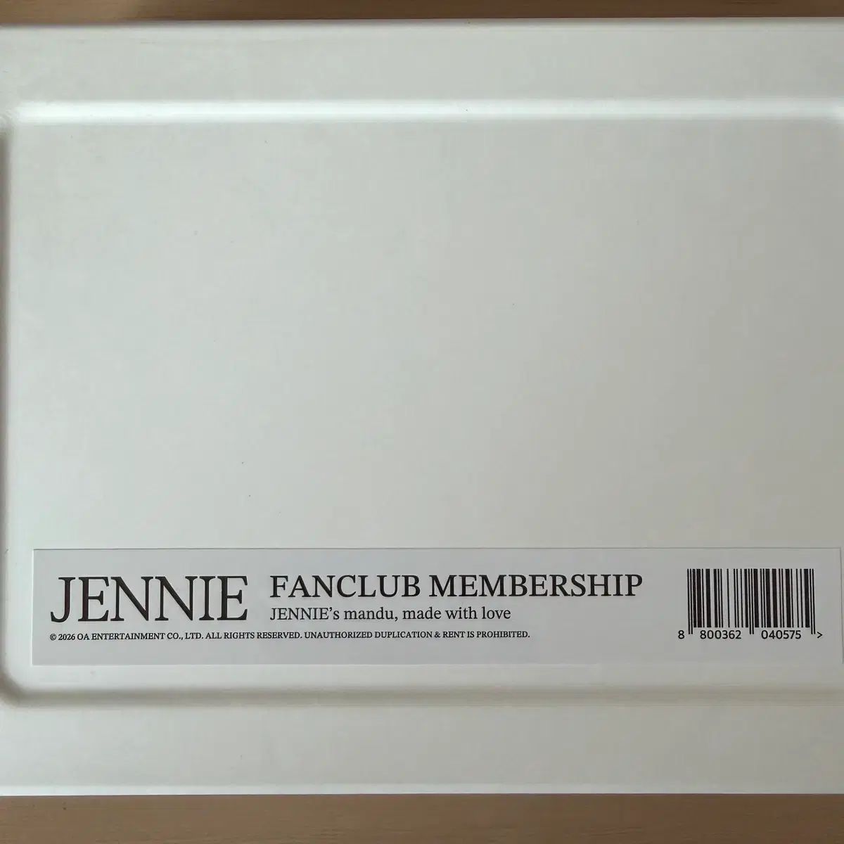 JENNIE ファンクラブ メンバーシップキット（会員カードなし） BLACKPINK ジェニ ファンクラブメンバーシップ キット KIT 出品 - メルカリ