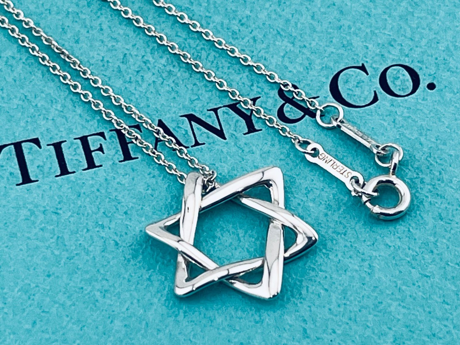 a270 送料無料　美品　Tiffany&Co. ティファニー　スター　オブ　ダビデ　ネックレス　シルバー　925