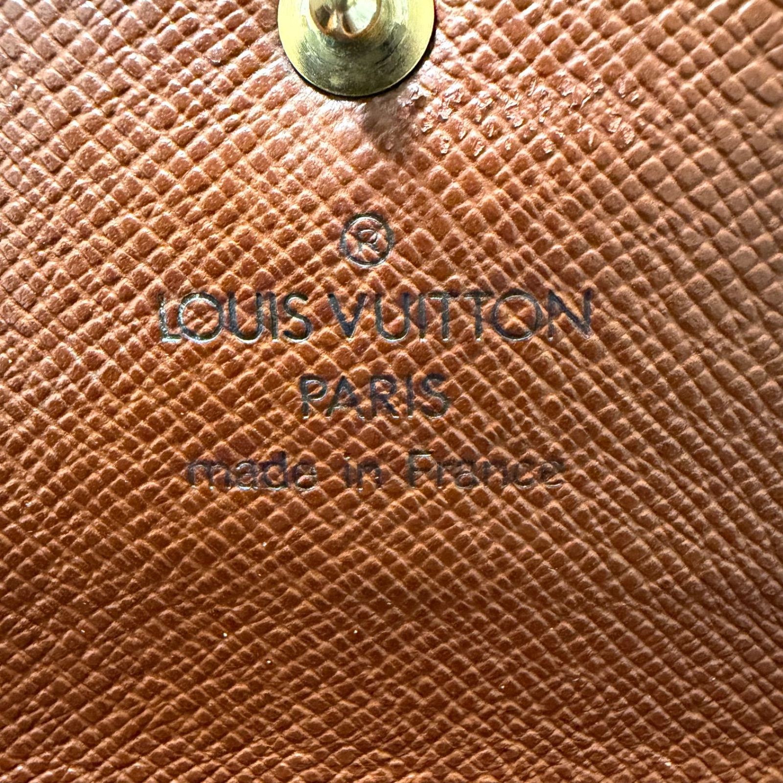 d61 ポルト トレゾール　ポルトフォイユ インターナショナル　旧型　ルイ ヴィトン Louis Vuitton　3つ 三つ 折り　フラップ ボタン 式　長 財布　ロング ウォレット　モノグラム