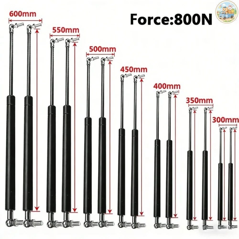 LAZMLLCAN 2個 800N 300-600MM 車のトランク、キャラバン、ドア、窓、ハッチ、ボート、バスのリフトサポート用ガススプリングストラット