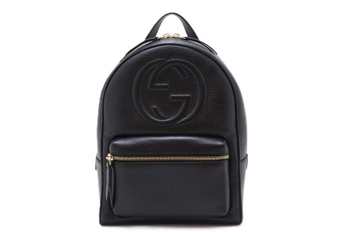 GUCCI グッチ バッグ ソーホー インターロッキングG リュック・デイパック ブラック レザー 536192 リュック・デイパック レザー ブラック レディース【中古】460
