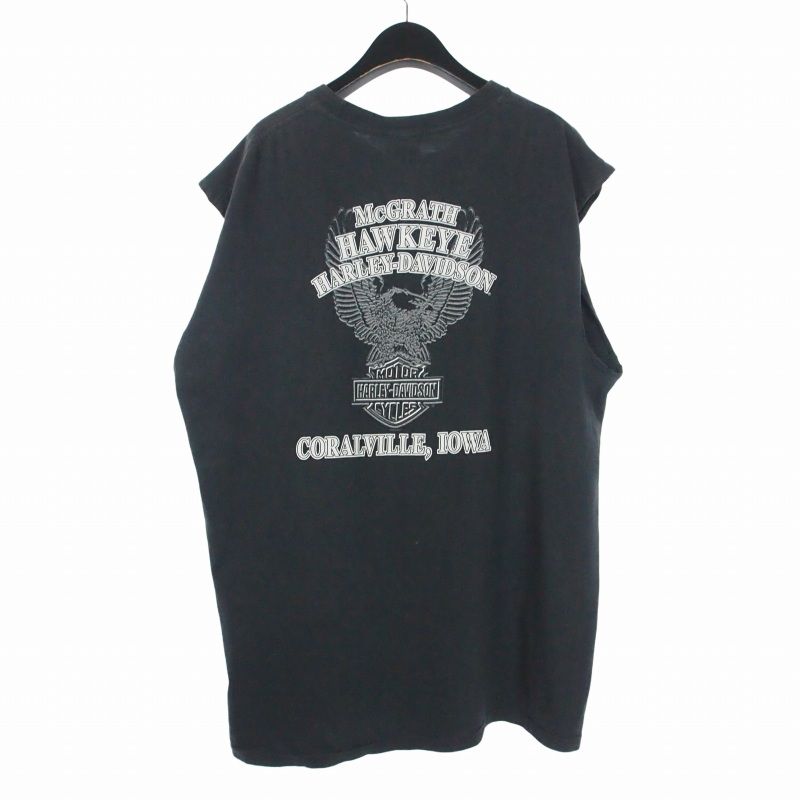 ハーレーダビッドソン HARLEY DAVIDSON カットオフ ロゴプリント 