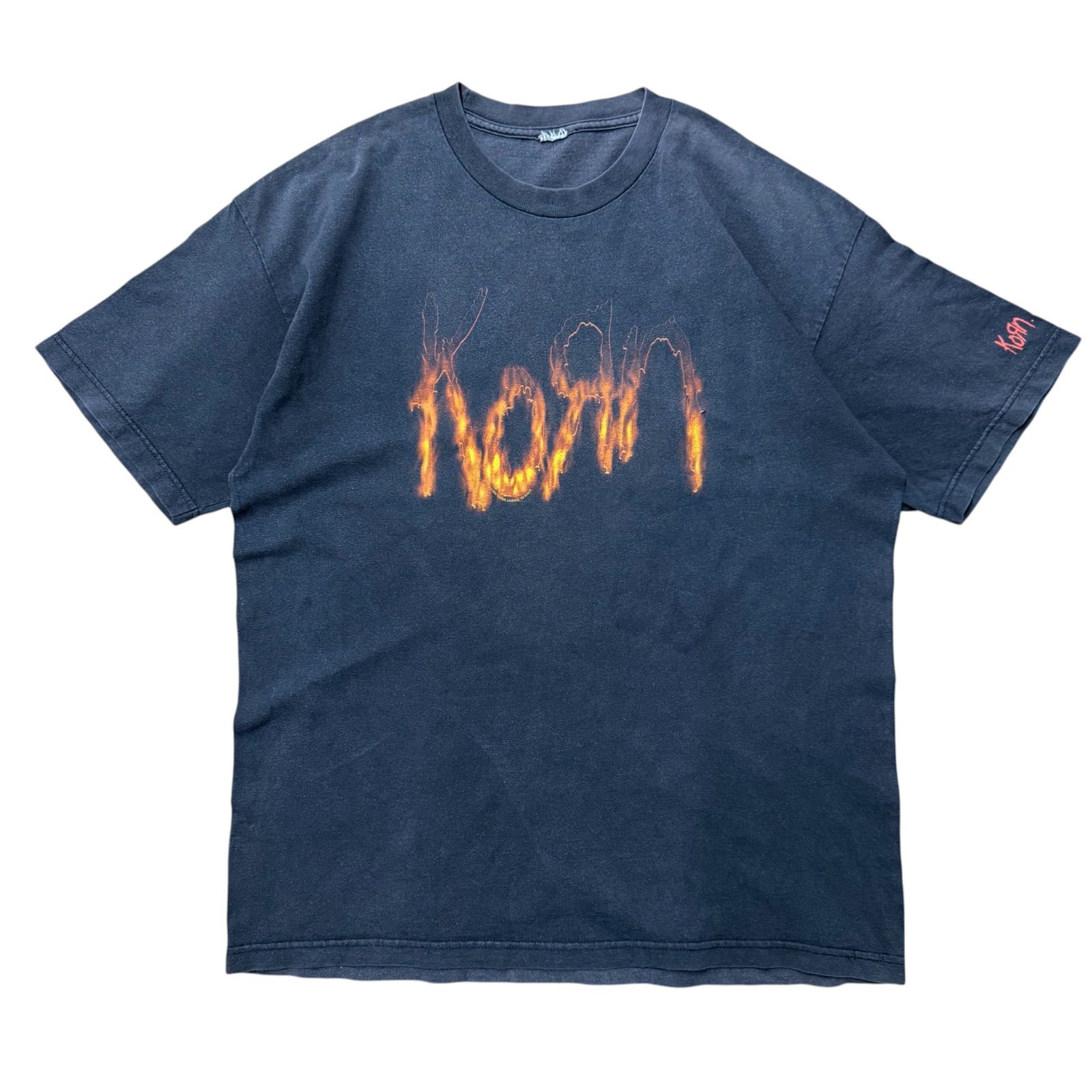 00s GIANT KORN バンド Tシャツ サンフェード FLAME 炎 - メルカリ