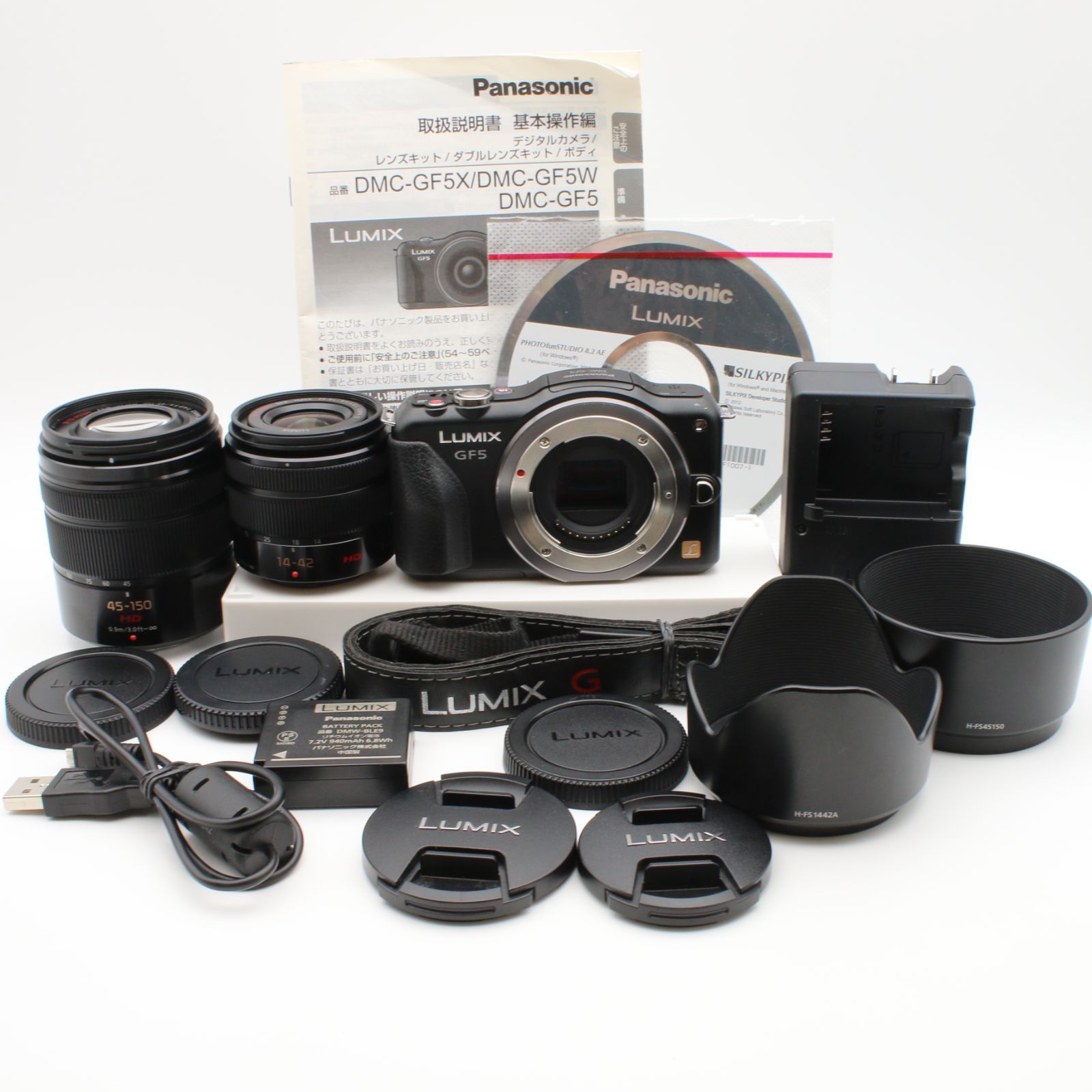 大幅値下げ【極上品】 Panasonic LUMIX DMC-GF5 ブラック ダブルズーム